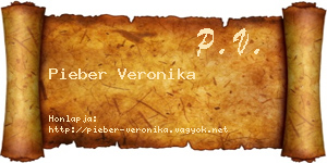 Pieber Veronika névjegykártya